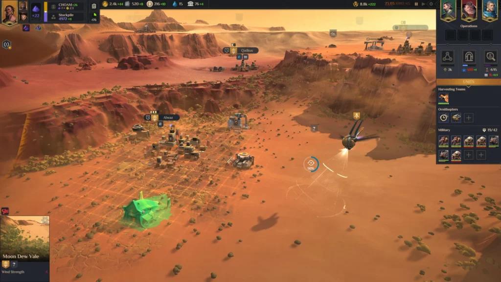 Dune Spice Wars screen