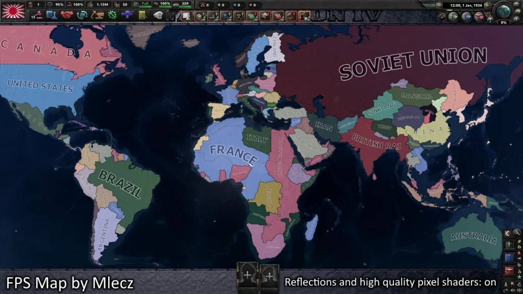 FPS Map mody Hearts of Iron 4