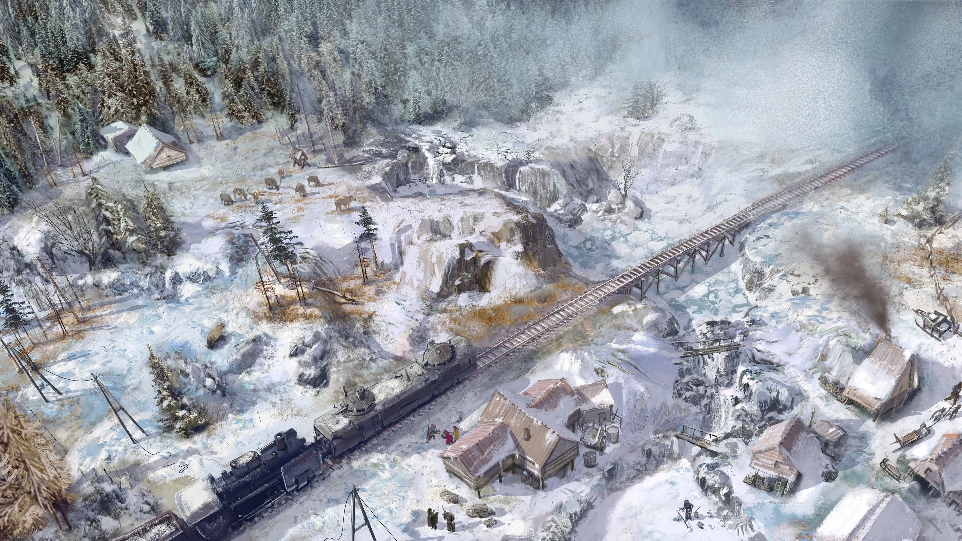 Read more about the article Ruszyła lokomotywa. Premiera survivalowej strategii Last Train Home na PC Steam